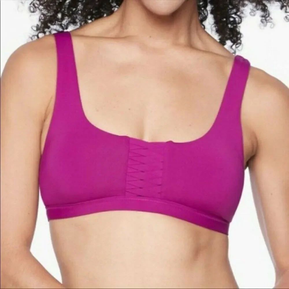 ATHLETA | Adriata Bikini Swim Top Fuchsia Pull-On XS